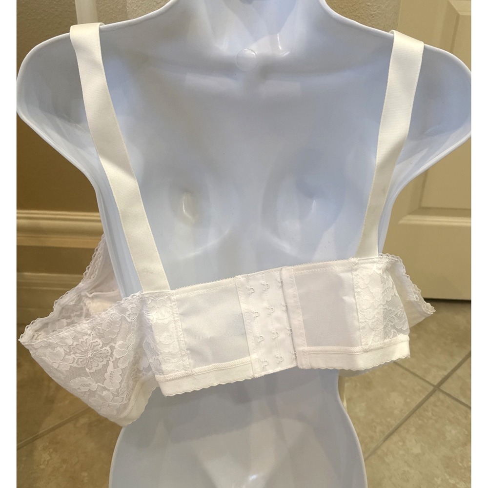 VTG LADY CAMEO Bullet 44 GG White Floral LACE SOFT CUP BRA STYLE 708 NWOT - Picture 3 of 6